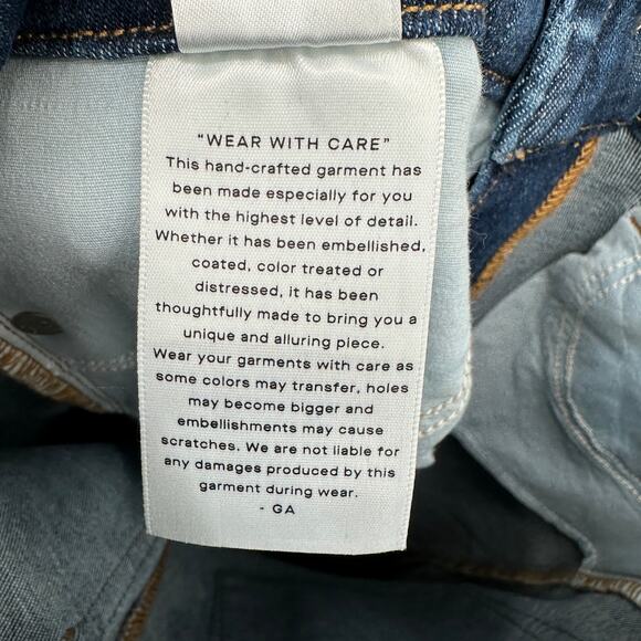 GOOD AMERICAN NWT ALWAYS FITS GOOD WAIST Denim JEANS in Blue821 // 00-4 - Picture 13 of 13